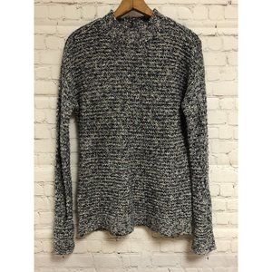 St. Johns Bay Medium Long Sleeve Open Knit Sweater Standing Collar